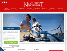 Tablet Screenshot of navypointyachtsales.com